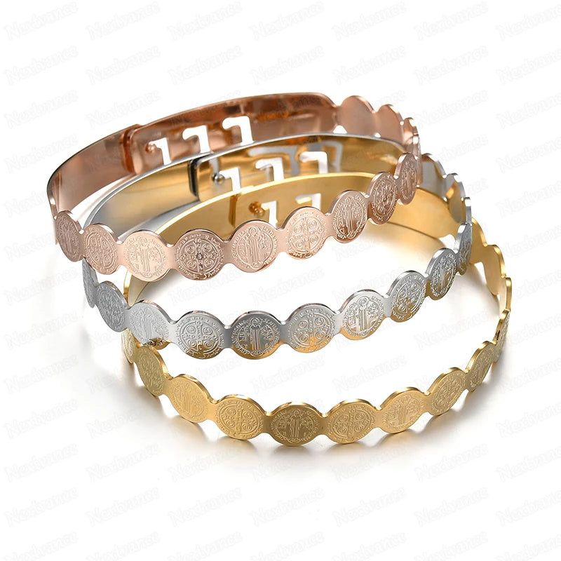 Nextvance Saint Benedict Jesus Amulet Bangle