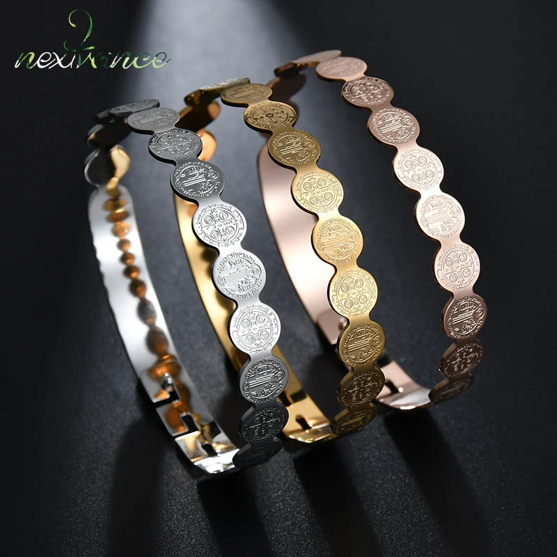 Nextvance Saint Benedict Jesus Amulet Bangle