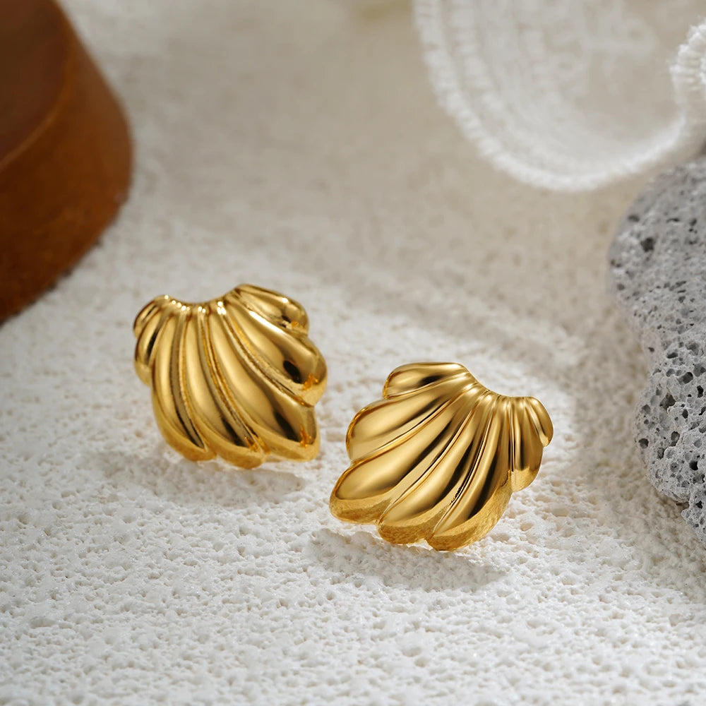 Golden Interlock Luxe Knot Earrings