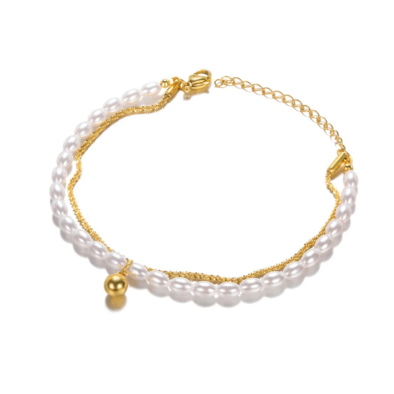 Floral Radiance Gold Bracelet