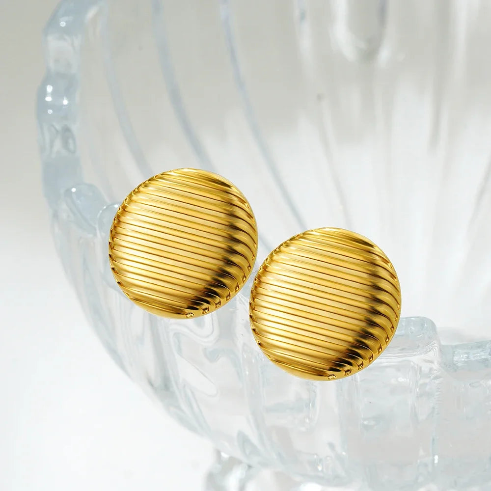 Golden Interlock Luxe Knot Earrings