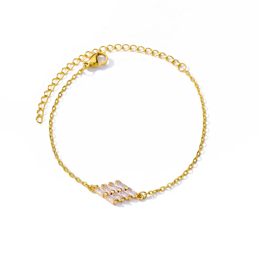 Floral Radiance Gold Bracelet