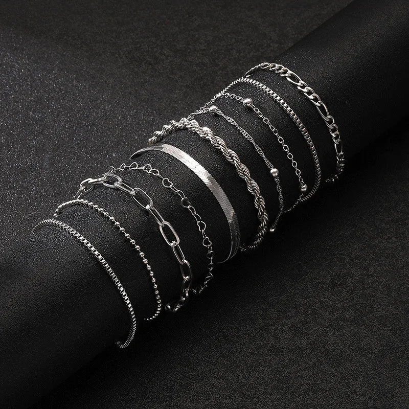 SunKissed Snake & Box Chain Set