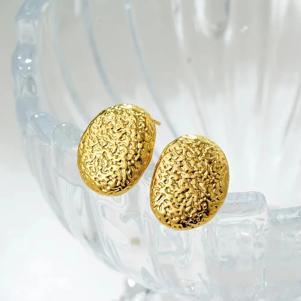 Golden Interlock Luxe Knot Earrings
