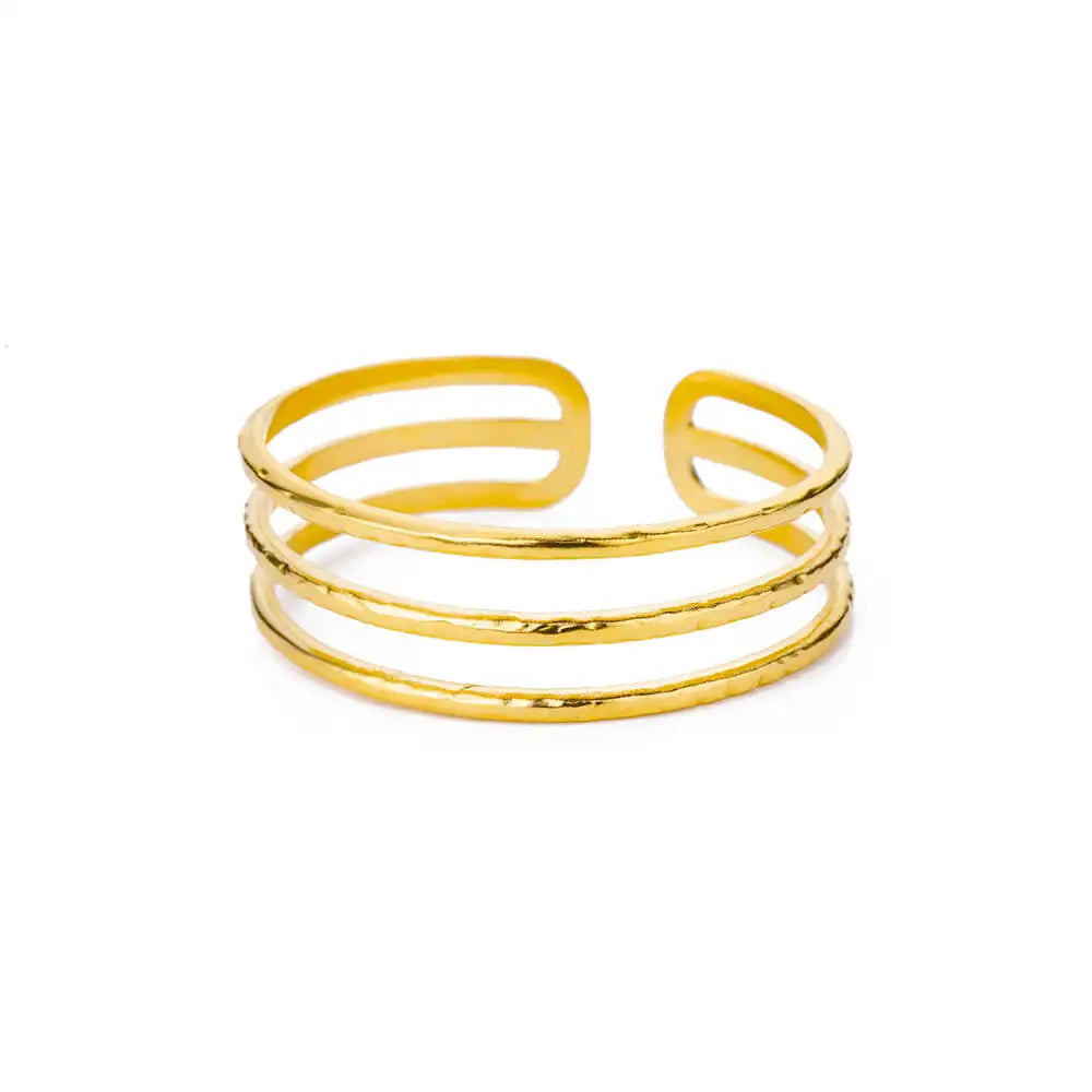 Luxury Textured Gold Bangle