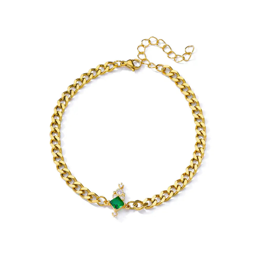 Floral Radiance Gold Bracelet