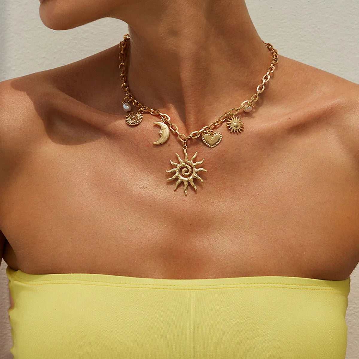 Sun & Moon Romance Pendant