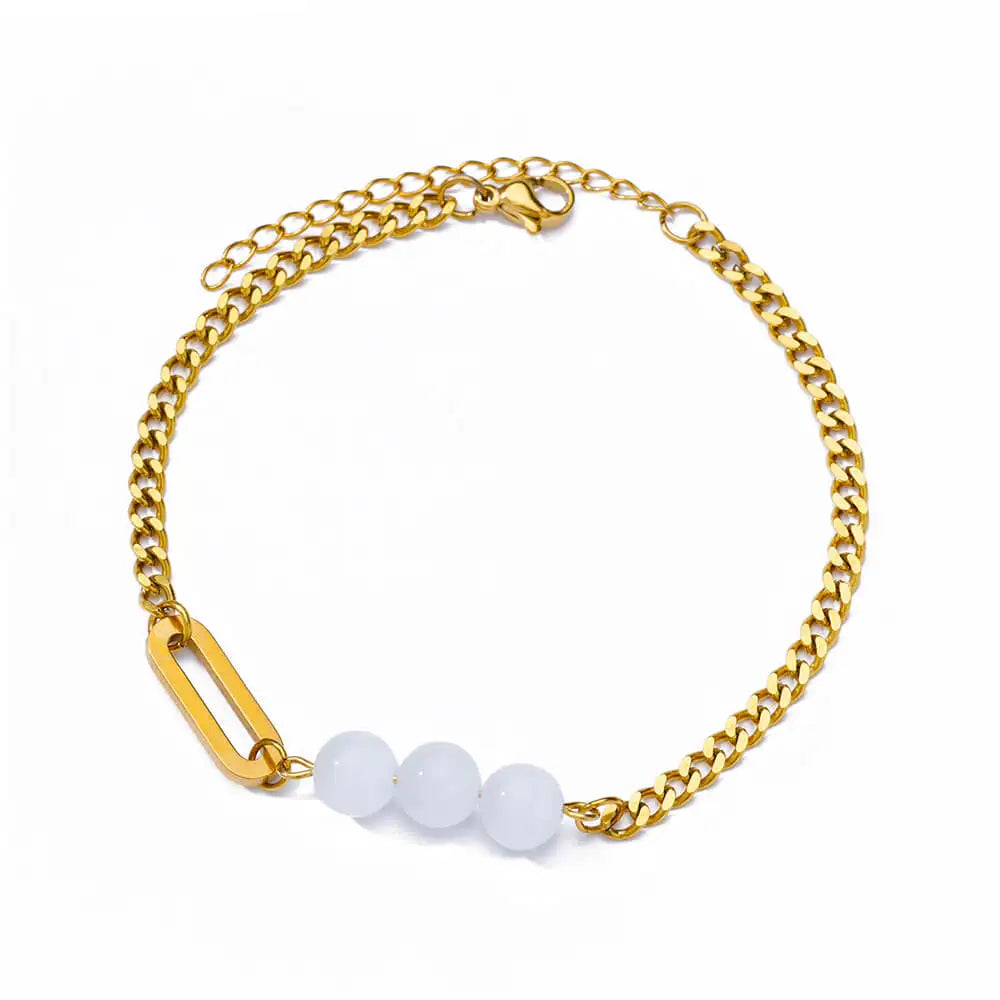 Floral Radiance Gold Bracelet