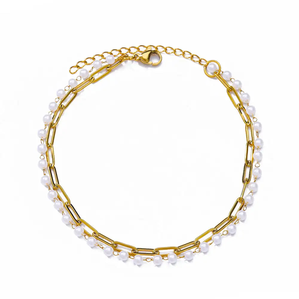 Floral Radiance Gold Bracelet