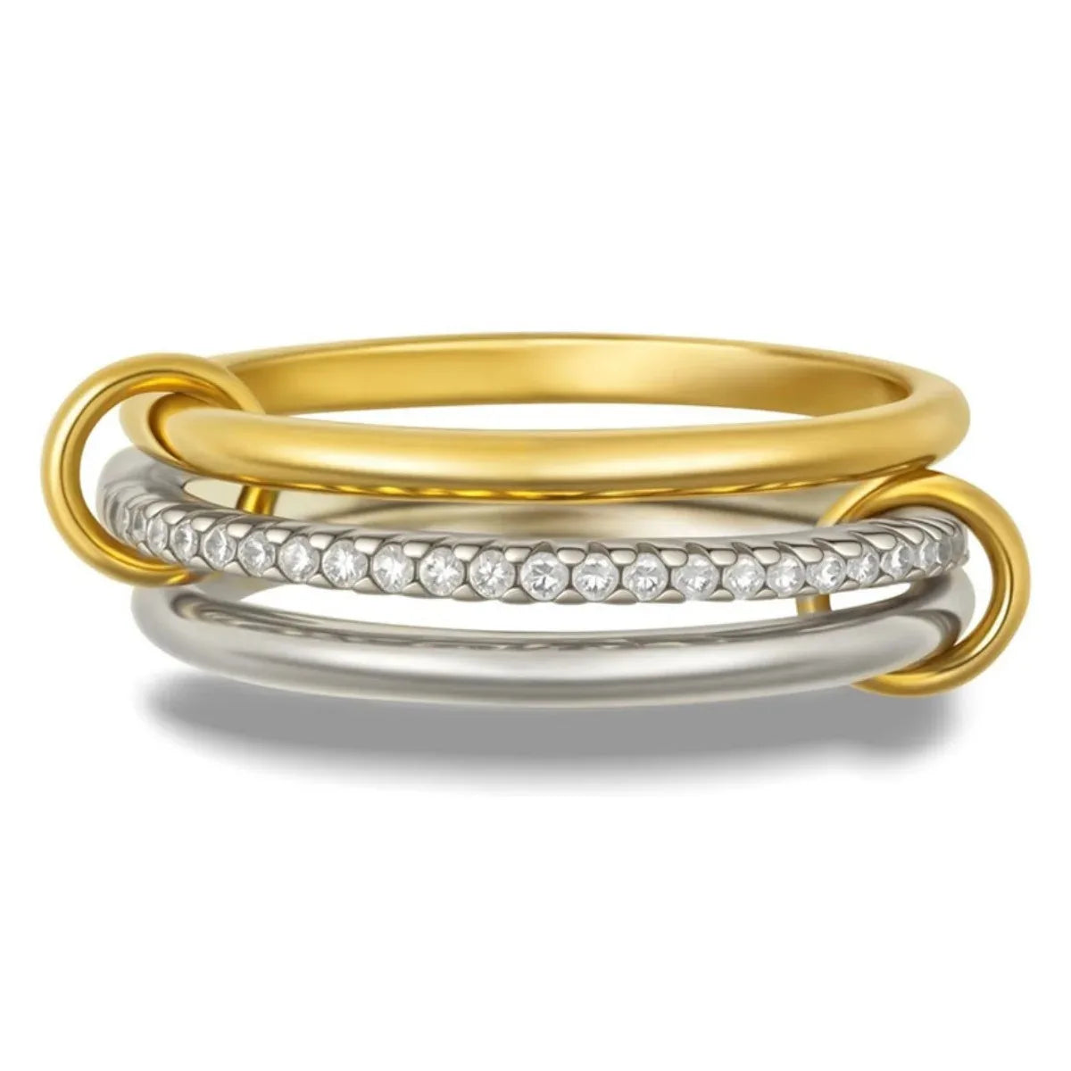 TwinGlow Layered Ring