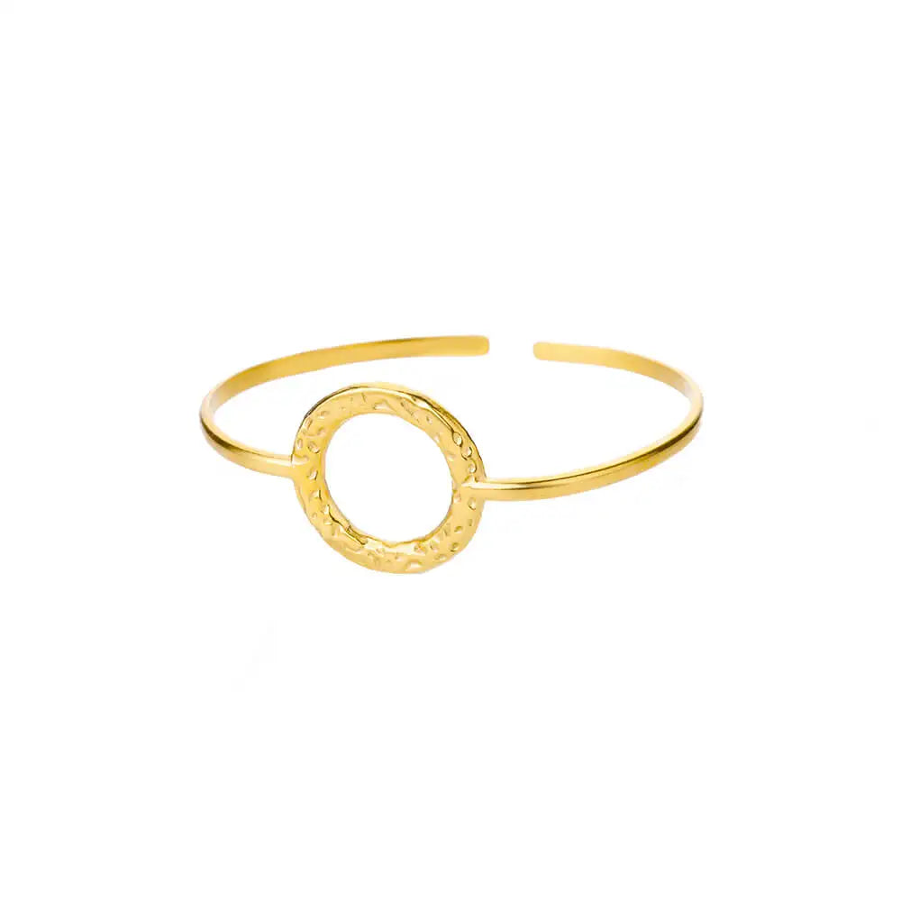 Luxury Textured Gold Bangle