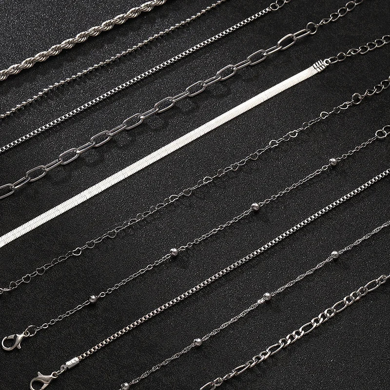 SunKissed Snake & Box Chain Set