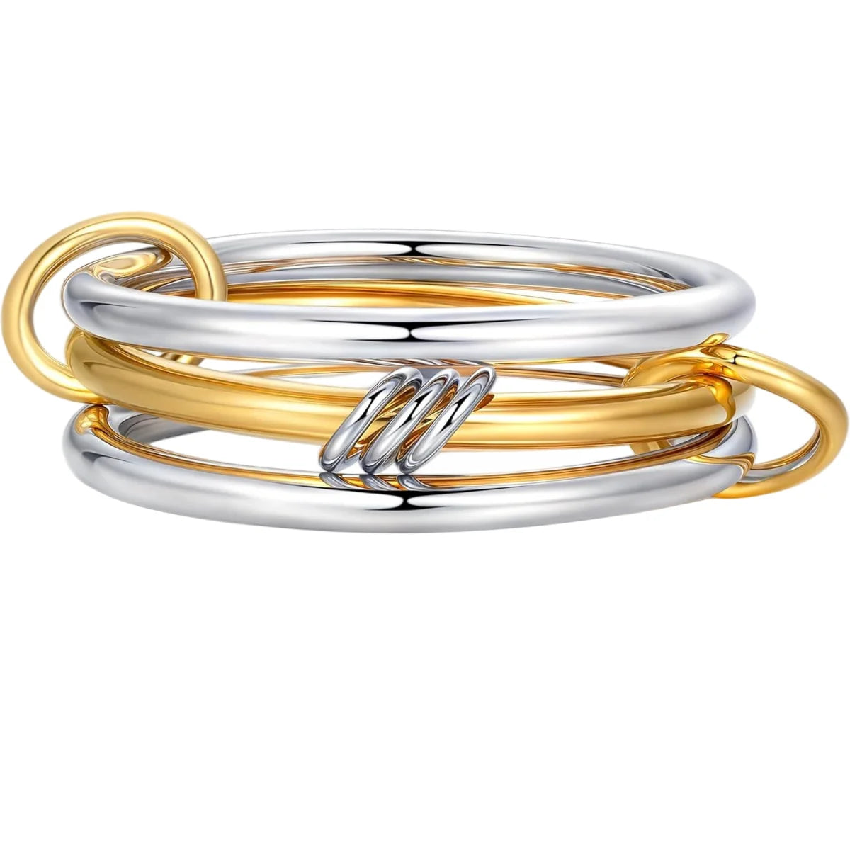 TwinGlow Layered Ring