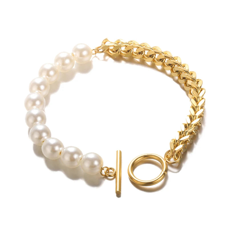 Floral Radiance Gold Bracelet