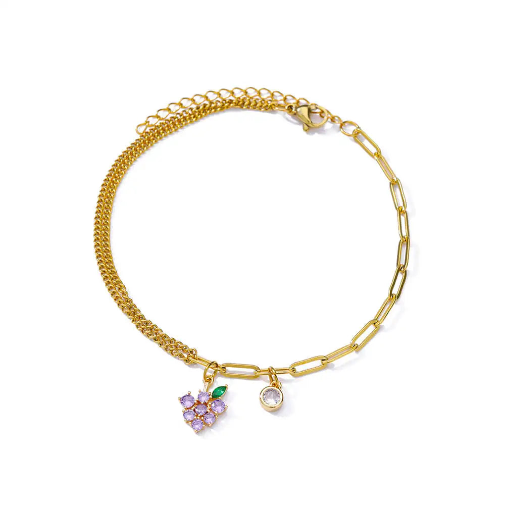 Floral Radiance Gold Bracelet