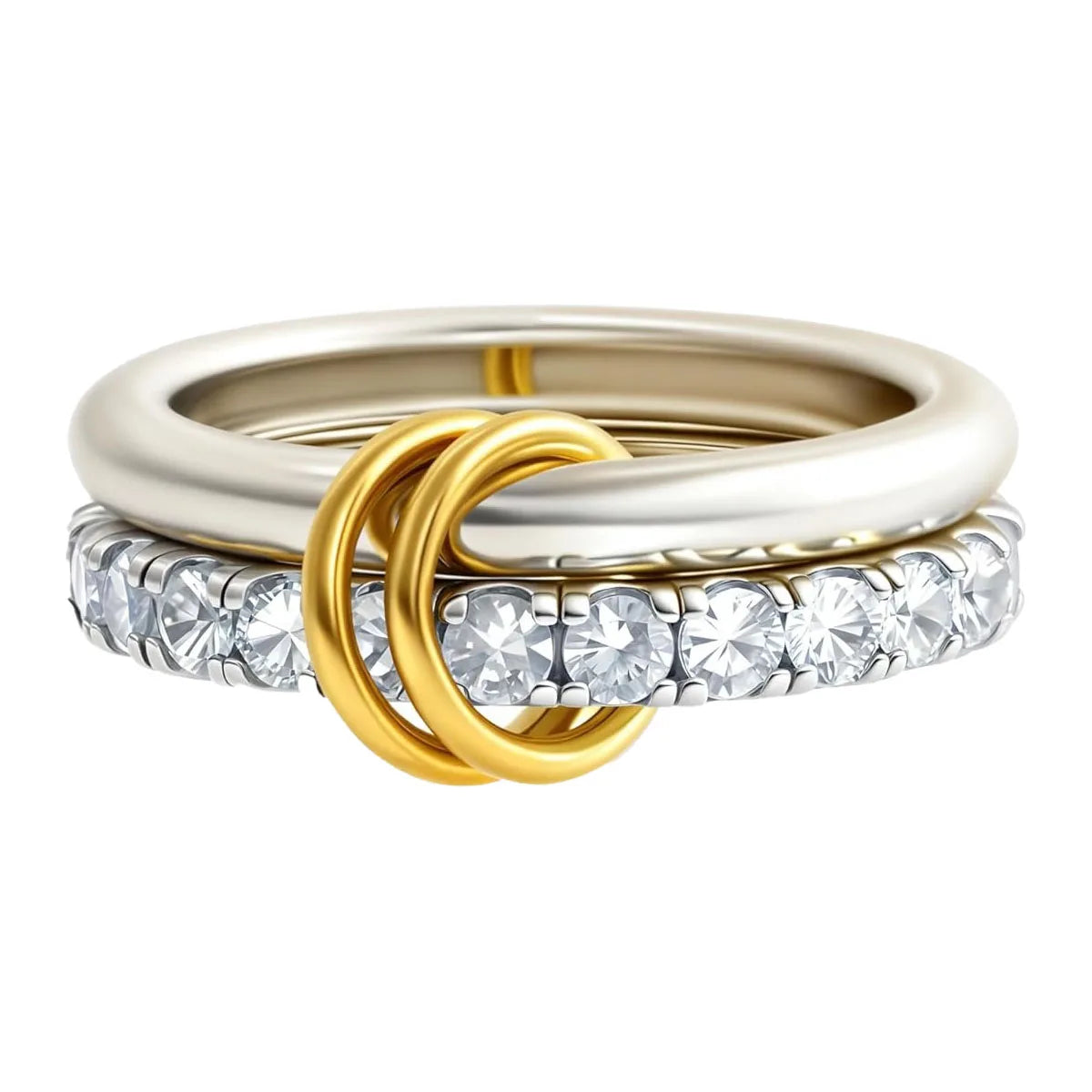 TwinGlow Layered Ring