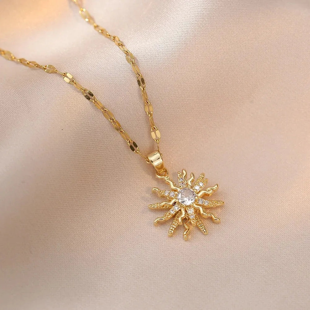SolarSpin Zircon Necklace