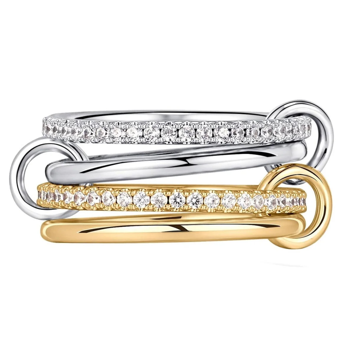 TwinGlow Layered Ring